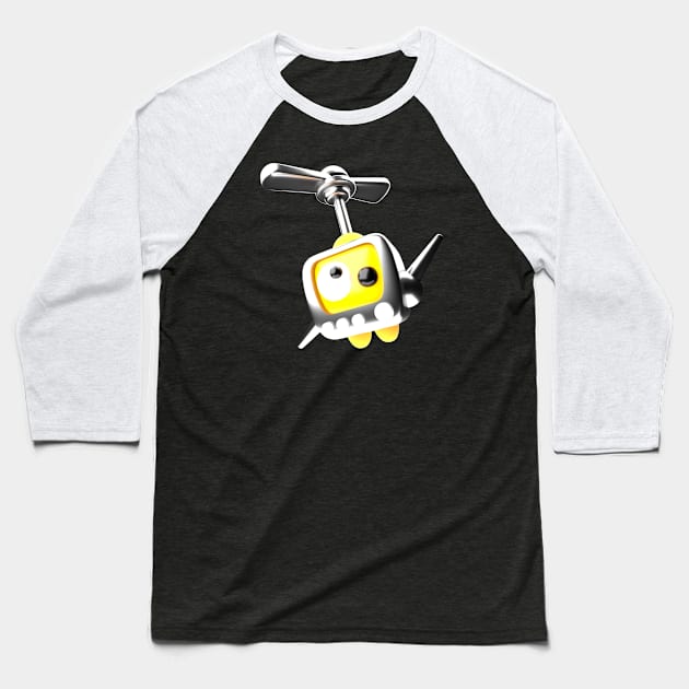 Telly Vision Baseball T-Shirt by FIZZTAPP